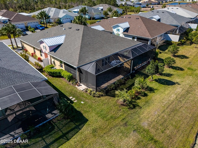 bird's eye view featuring a residential view