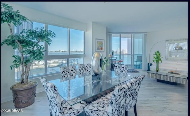 241 Riverside Dr Unit 710, Daytona Beach, FL 32117 - dining space featuring wood finished floors