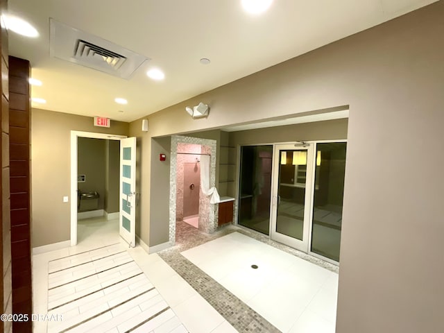 241 Riverside Dr Unit 710, Daytona Beach, FL 32117 - interior space with tile patterned floors, baseboards, visible vents, and recessed lighting