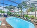 pool featuring glass enclosure