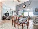 dining area with a ceiling fan