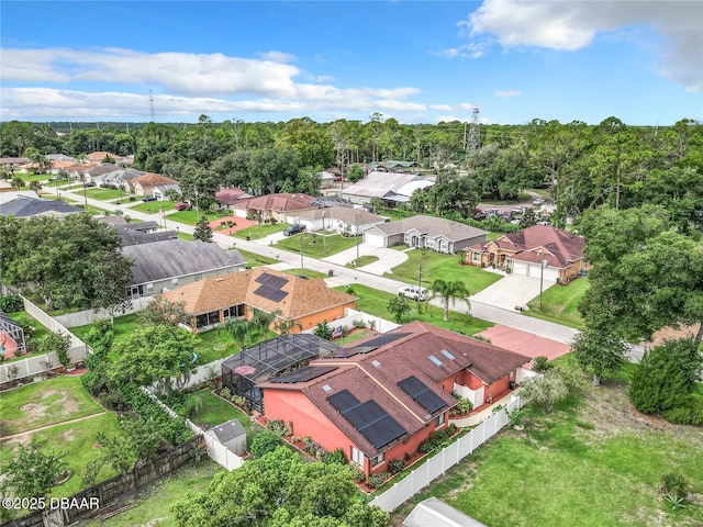 drone / aerial view featuring a residential view