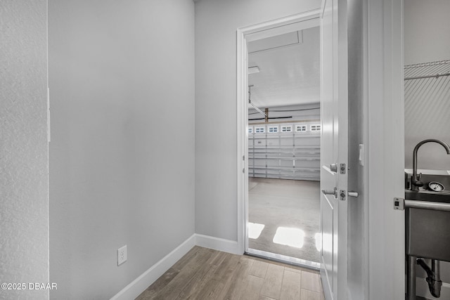 spacious closet featuring wood finished floors