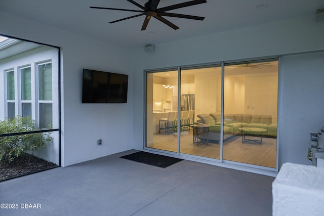 437 Aquamarine Way, Daytona Beach, FL 32124 - view of patio with ceiling fan