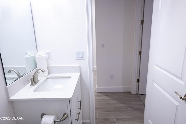 437 Aquamarine Way, Daytona Beach, FL 32124 - bathroom with vanity and baseboards