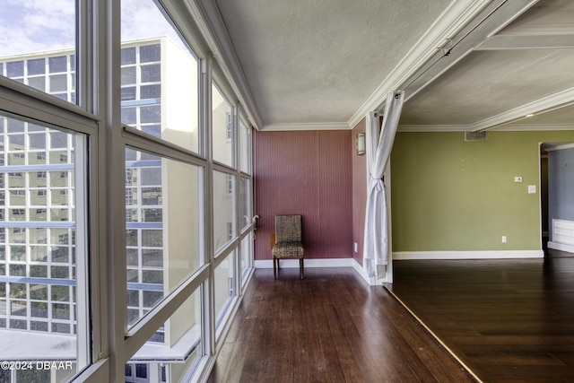 unfurnished sunroom with a wealth of natural light