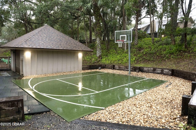 view of basketball court