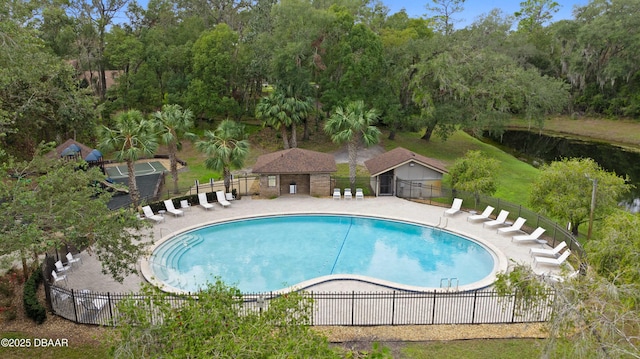 view of pool