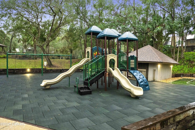 view of play area