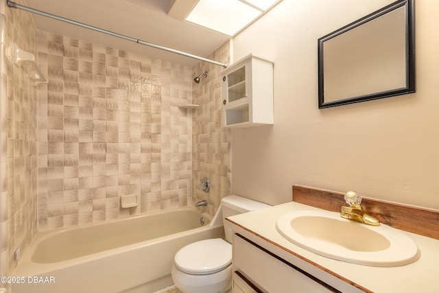 936 Meadow View Dr Unit A, Port Orange, FL 32127 - full bath with toilet, tub / shower combination, and vanity