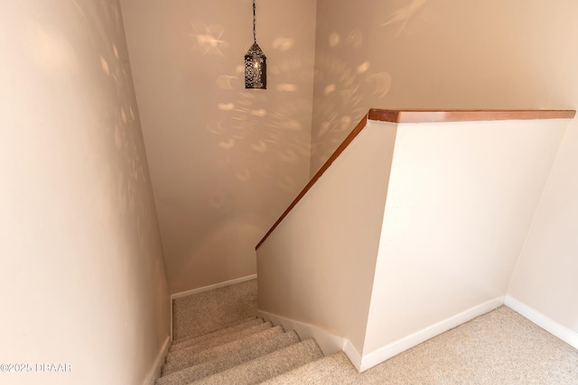 936 Meadow View Dr Unit A, Port Orange, FL 32127 - stairway with carpet and baseboards