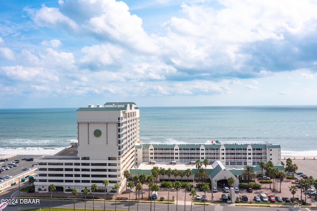 water view with a view of the beach