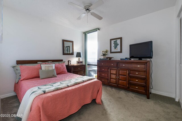 bedroom with a textured ceiling