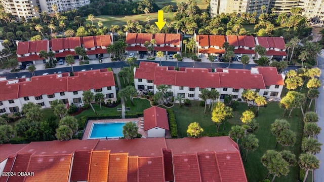 2934 Oceans Trce, Daytona Beach Shores, FL 32118 - drone / aerial view of apartment complex / building and a pool