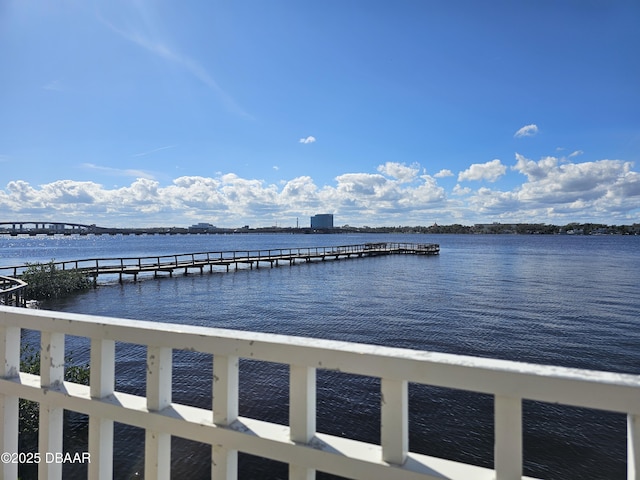 view of water feature