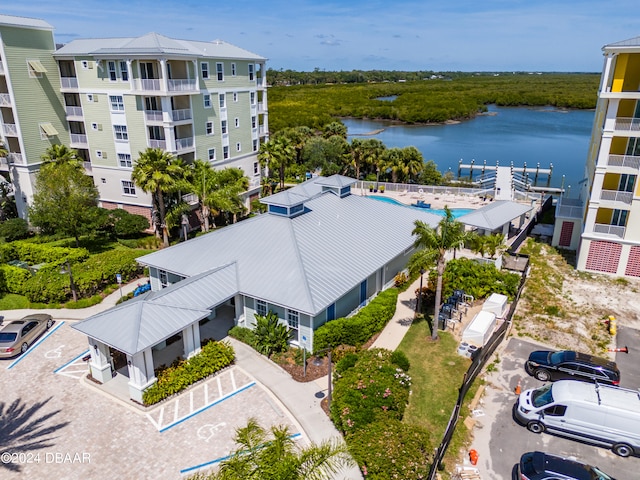 3 Riverwalk Dr Unit 302, New Smyrna Beach, FL 32169 - bird's eye view featuring a water view