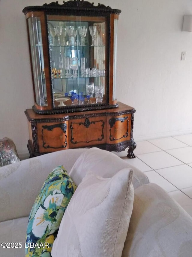 view of tiled bedroom