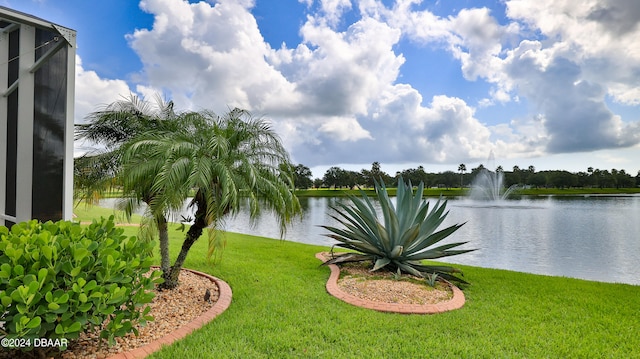 view of water feature