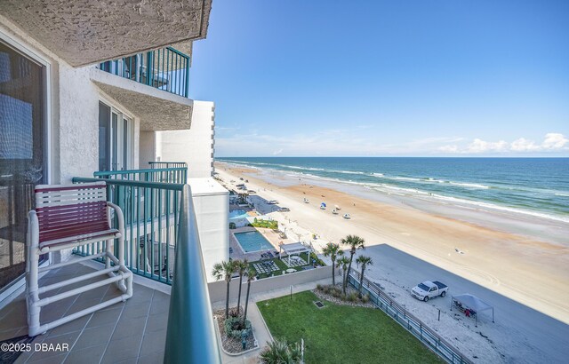 3311 S Atlantic Ave Unit 602, Daytona Beach Shores, FL 32118 - water view featuring local beach