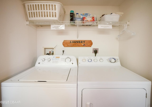 3311 S Atlantic Ave Unit 602, Daytona Beach Shores, FL 32118 - laundry area featuring separate washer and dryer