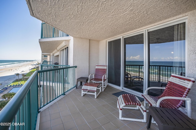 3311 S Atlantic Ave Unit 602, Daytona Beach Shores, FL 32118 - balcony with view of water and beach