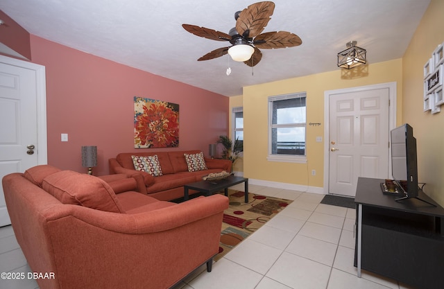 3311 S Atlantic Ave Unit 602, Daytona Beach Shores, FL 32118 - dining room with light tile patterned flooring and baseboards