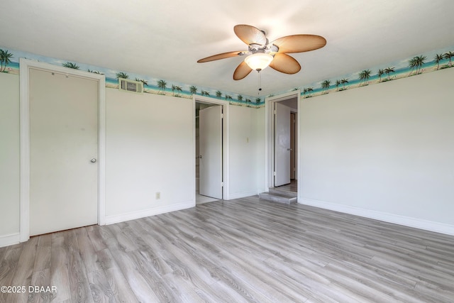 3622 Ocean Shore Blvd, Ormond Beach, FL 32176 - unfurnished room featuring wood finished floors and a ceiling fan
