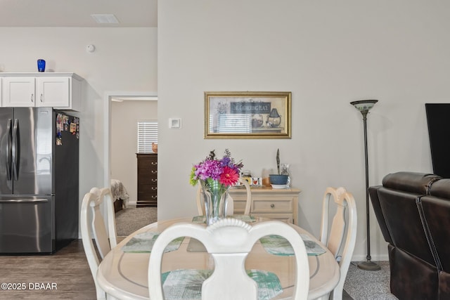 view of dining area