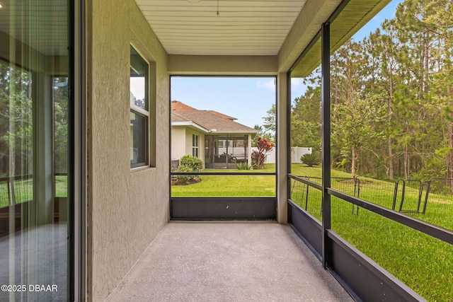 115 Pergola Pl, Ormond Beach, FL 32174 - view of unfurnished sunroom