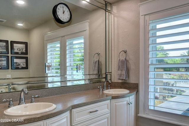 bathroom with vanity