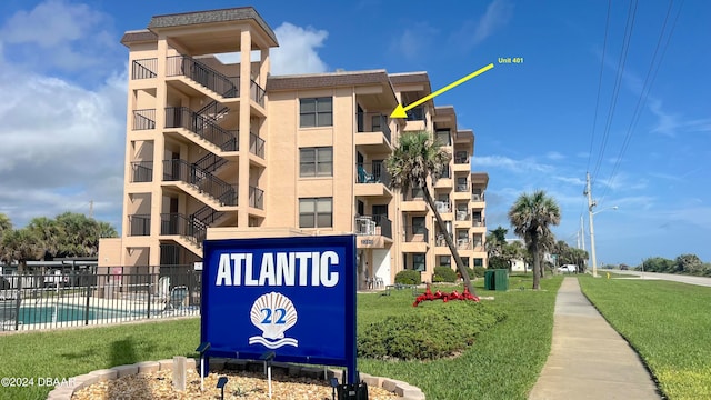 exterior space featuring a community pool