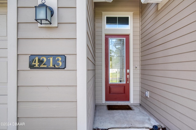 view of property entrance