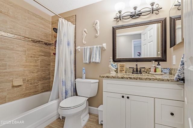1405 Florida Moss Ln, Port Orange, FL 32128 - bathroom featuring vanity, shower / bath combination with curtain, and a chandelier