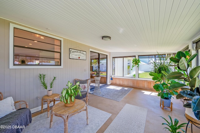 view of sunroom / solarium