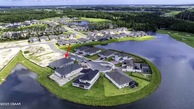 1316 Loftwedge Cir, Daytona Beach, FL 32124 - aerial view of property and surrounding area featuring nearby suburban area and a large body of water