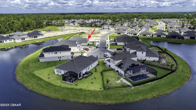 1316 Loftwedge Cir, Daytona Beach, FL 32124 - aerial view of residential area with a large body of water