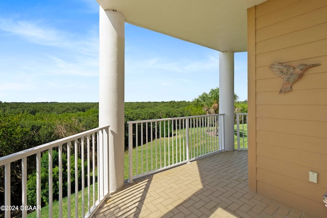 view of balcony