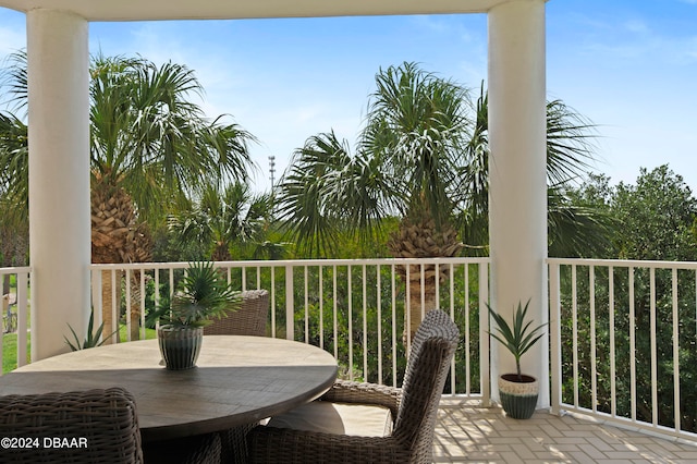 view of balcony