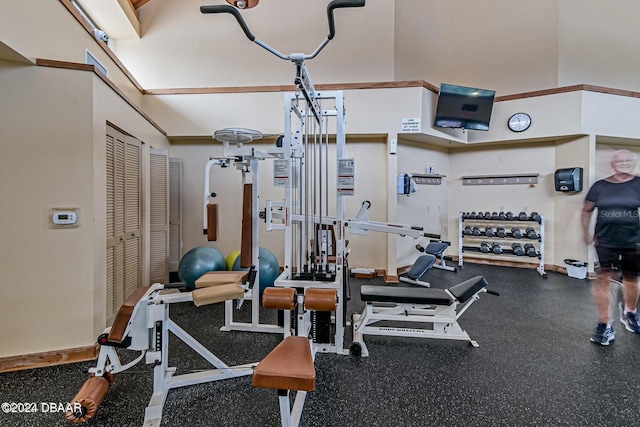 view of exercise room