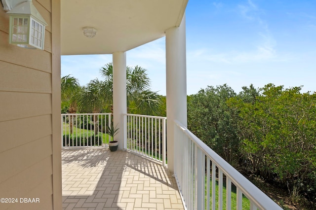 view of balcony