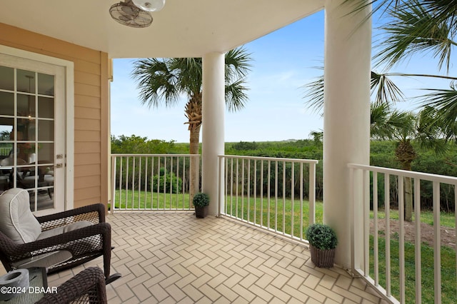 view of balcony