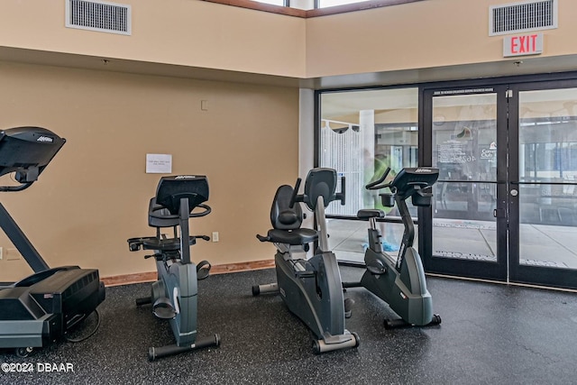 view of exercise room