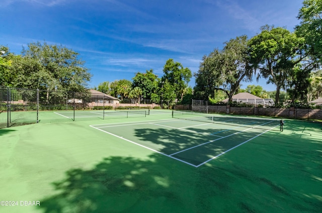 7 Old Mcduffie Cir, Ormond Beach, FL 32174 - view of tennis court