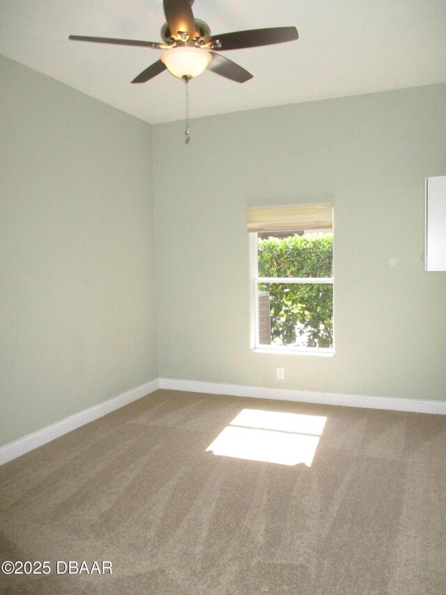 7 Old Mcduffie Cir, Ormond Beach, FL 32174 - unfurnished room featuring ceiling fan, carpet, and baseboards
