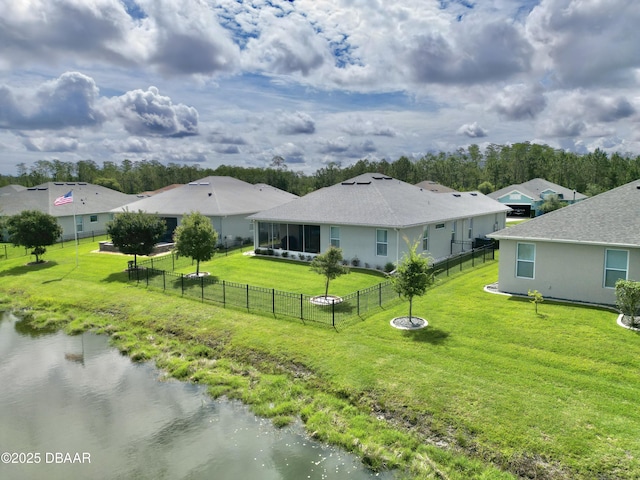 24 Shear Water Trl, Ormond Beach, FL 32174 - rear view of house featuring a water view and a residential view