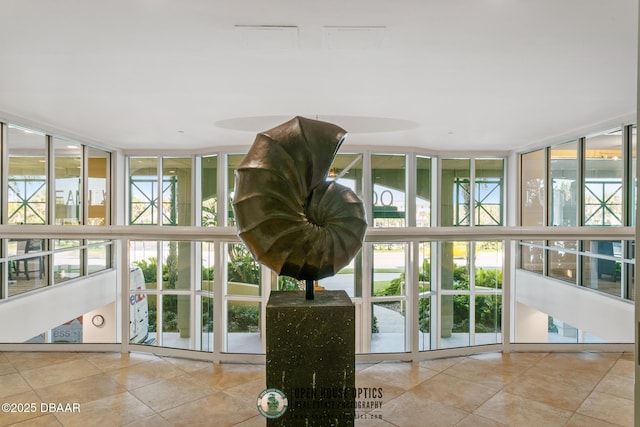 view of sunroom