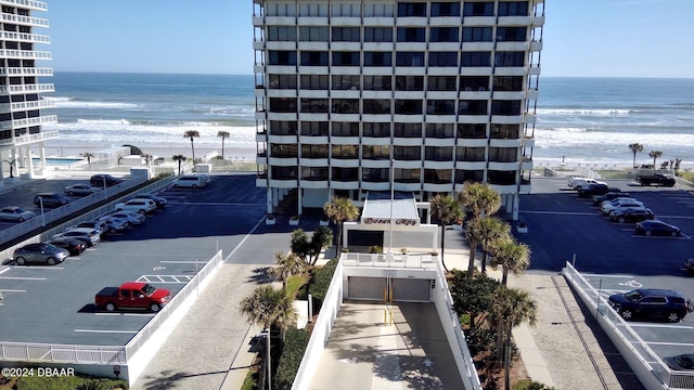 property view of water with a view of the beach