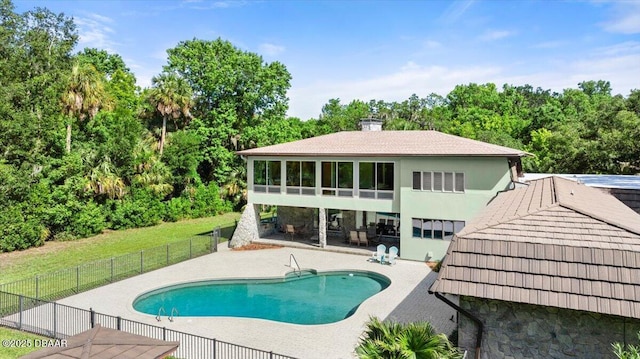1010/1020 Big Tree Rd, Daytona Beach, FL 32119 - view of pool featuring a patio area and a fenced backyard