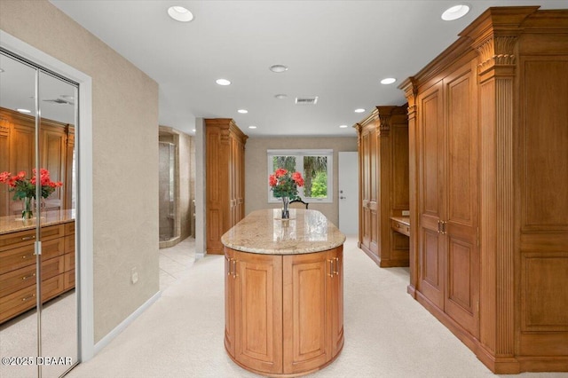 1010/1020 Big Tree Rd, Daytona Beach, FL 32119 - corridor with recessed lighting and light colored carpet