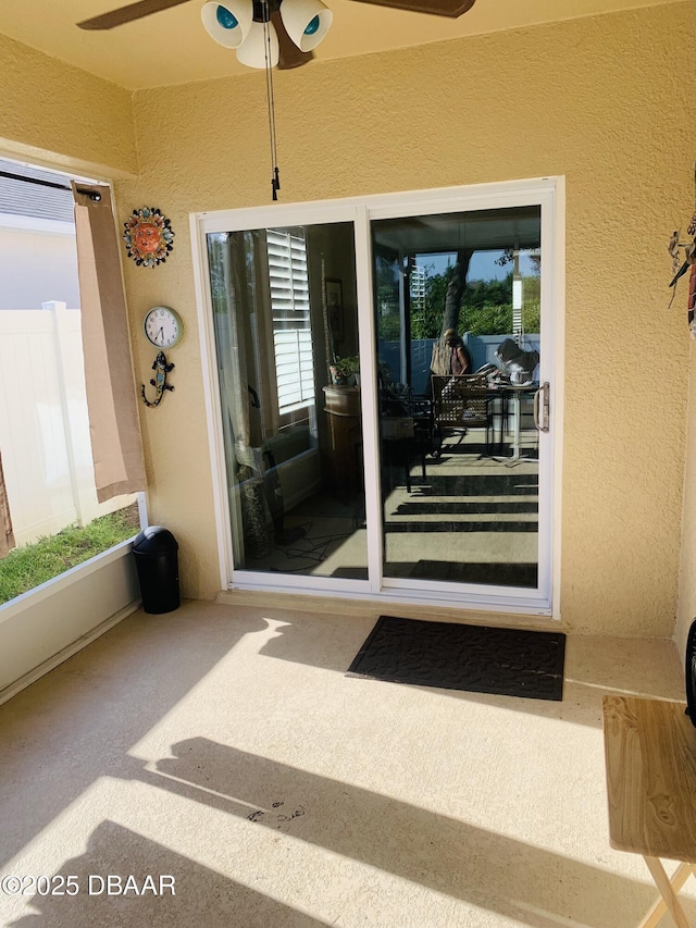 2672 Star Coral Ln, New Smyrna Beach, FL 32168 - view of exterior entry with stucco siding
